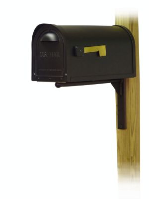 Special Lite Products Classic Curbside Mailbox with Ashley Front Single Mailbox Mounting Bracket