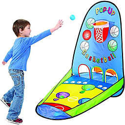Slam Dunk Pop Up Basketball Game   Foldable and Portable Ball Toss for Indoor or Outdoor Use