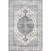 nuLOOM Medallion Bordered Machine Washable Area Rug