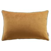 Modway Accentuate 24" Lumbar Performance Velvet Throw Pillow, Cognac Green