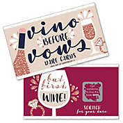 Big Dot of Happiness Vino Before Vows - Winery Bridal Shower or Bachelorette Party Game Scratch Off Dare Cards - 22 Count