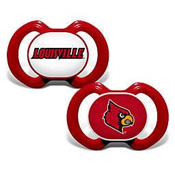 BabyFanatic Pacifier 2-Pack - NCAA Louisville Cardinals - Officially Licensed League Gear
