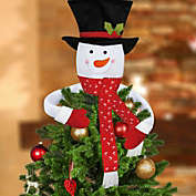 Kitcheniva Christmas Tree Fabric Topper Decor, Snowman