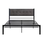Lazzara Home Lana Black Metal Frame Full Platform Bed