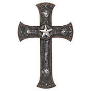 Western Crucifix with Star Wall Plaque 14.25 x 22.25 Inch