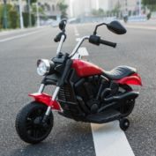 Kitcheniva Safety Kids Ride On Motorcycle 6V Battery Powered Stylish Electric Bike 4 Wheels Red