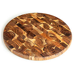 GAURI KOHLI Taiga End Grain Wood Cutting Board, Round - 16"