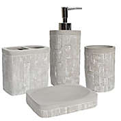 Sweet Home Collection - Avalon Bath Accessory Collection, 4 Piece Set