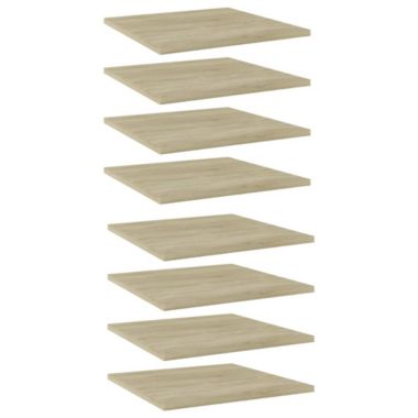 vidaXL Bookshelf Boards 8 pcs Sonoma Oak 15.7"x15.7"x0.6" Engineered Wood. View a larger version of this product image.