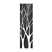 Infinity Merch 3D Mirror Tree Art Removable Wall Sticker Acrylic in Black