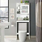 Slickblue Bathroom Space Saver White Over-the-Toilet Cabinet