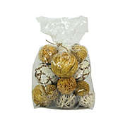 India House Bag of Natural Dried Floral Balls Home Decor Decorative Orbs Vase Filler