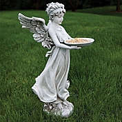 Roman 18" Angel Bird Feeder Outdoor Garden Statue