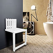 Kitcheniva Solid Wood Folding Bathroom Seat Wall Mounted