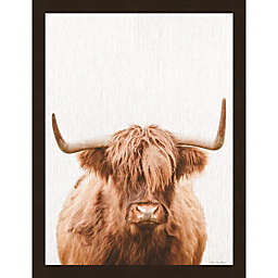 Great Art Now Cow Portrait by Seven Trees Design 16.5 -Inch x 21.5-Inch Framed Wall Art