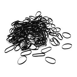 Unique Bargains 150pcs Black Disposable Elastic Rubber Bands Hairstyling Ponytails Braiding Hair Holder Tie Rope