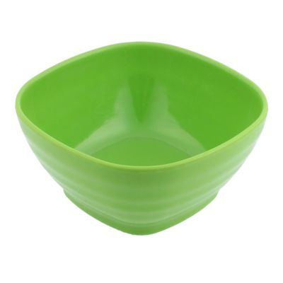 Unique Bargains Plastic Square Shape Tableware Cereal Fruits Salad Dinner Bowl Green