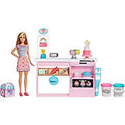 Barbie Cake Decorating Playset with Blonde Doll, Baking Island with Oven
