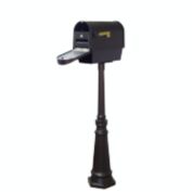 Special Lite Products Company Classic Curbside Mailbox With Newspaper Tube, Locking Insert And Tacoma Mailbox Post