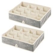 mDesign Soft Fabric Dresser Drawer/Closet Storage Organizer