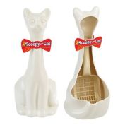 New Age Pet Scoopy The Cat Litter Scoop Holder -White