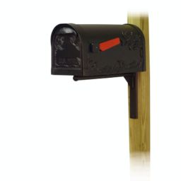Special Lite Products Hummingbird Curbside Mailbox with Ashley Front Single Mailbox Mounting Bracket