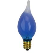 Darice Pack of 2 Blue Glow Silicone Electric Candle Lamp Replacement Light Bulbs