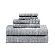 Clean Spaces  100% Cotton Textured 6PC Towel Set