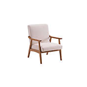 UBesGoo Accent Chair Seat Chair, Single Sofa Wood Legs Retro Armchair Seat