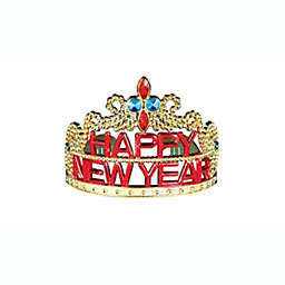 Kitcheniva Happy New Year Gold Tiara Headband