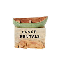 Saturday Knight Ltd Adirondack Dogs Canoe Rental Toothbrush Holder - 3.56x3.29x4.92