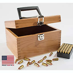 American Chest Company locking Natural Finish on Solid CHERRY Hardwood Carrying Handle