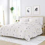 Bohemian Patterns Duvet Cover Set Ultra Soft Microfiber Bedding by Heart & Home, Twin/TwinXL - Geo Dash Clay