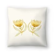 Americanflat - Sunflower Sisters Sq Throw Pillow By Modern Tropical - 20.0"H x 20.0"W x 1.5"D