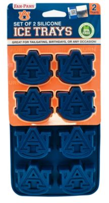 MasterPieces Game Day Set - FanPans NCAA Auburn Tigers - Silicone Ice Cube Trays Two Pack - Dishwasher Safe