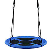 Slickblue 40 Inch Flying Saucer Tree Swing Indoor Outdoor Play Set-Blue