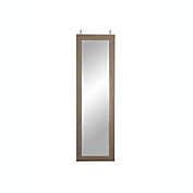 BrandtWorks Home Indoor Decorative BM36THINH Farmhouse Over the Door Full Length Mirror - 21.5" x 71"
