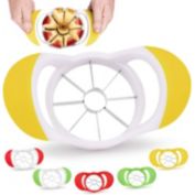 Zulay Kitchen Apple Corer and Slicer With 8 Blades - Yellow and White
