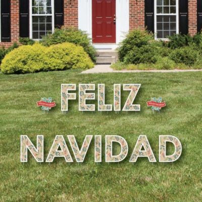 Big Dot of Happiness Feliz Navidad - Yard Sign Outdoor Lawn Decorations - Holiday and Spanish Christmas Party Yard Signs - Feliz Navidad