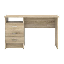 Tvilum Desk with 3 Drawers Oak