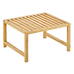mDesign Natural Bamboo Storage Shelf - Food/Kitchen Organizer - Natural Bamboo