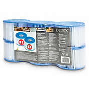 Intex 29011E Type S1 Easy Set Pool Filter Replacement Cartridges (6 Filters)