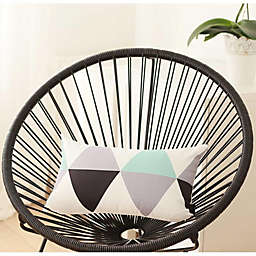 HomeRoots Blue Gray Skandi Modern Decorative Throw Pillow Cover - 12