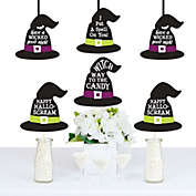 Big Dot of Happiness Happy Halloween - Witch Hat Decorations DIY Witch Party Essentials - Set of 20