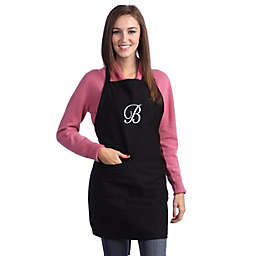 Kaufman Monogram Apron with Two Pockets and Adjustable Neck in Letter B