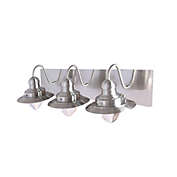 Xtricity - 3 Light Vanity Lightt, 20.5&#39;&#39; Width, From the Baltimore Collection, Nickel Finish