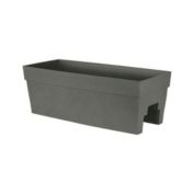 BFG Supply Rectangular Rail Planter Color  Slate