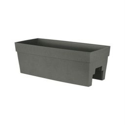 BFG Supply Rectangular Rail Planter Color  Slate