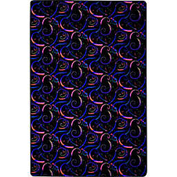 Joy Carpets Neon Lights Dynamo 12' x 6' area rug  - Fluorescent