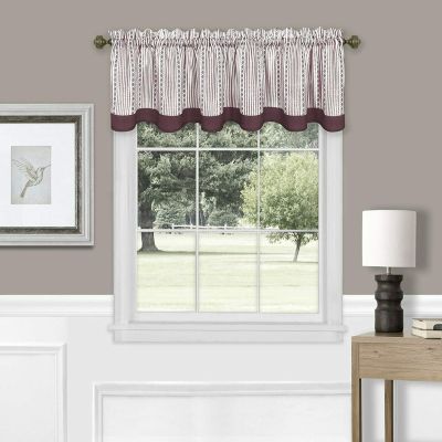 Details about   Country Farmhouse 3 Pc Solid Cafe Kitchen Curtain Tier & Tucked Valance Set 